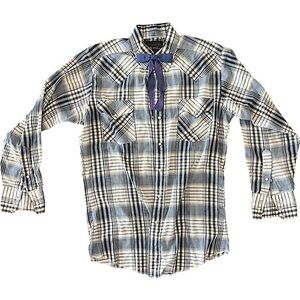 V I N T A G E   Western Pearl Snap Plaid Shirt